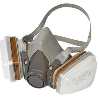 3M Halbmaske 6002C A2P2 Mehrweg inkl. Wechselfilter grau