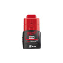 Milwaukee 12V Akku M12 B2 2.0AH XX, Red Li-Ion
