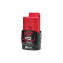 Milwaukee 12V Akku M12 B2 2.0AH XX, Red Li-Ion