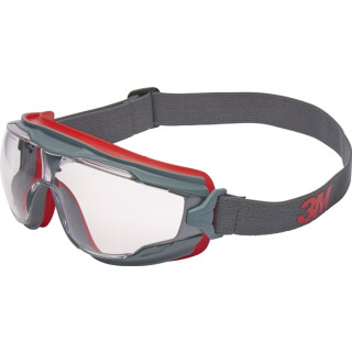Vollsichtschutzbrille GoggleGear™ GG501V EN 166 Rahmen grau,Gläser klar 10St./VE