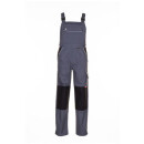 Planam Canvas 320 Latzhose | Farbe grau/schwarz