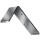 Winkel L.100x50mm B.40mm S.5mm STA roh blau verz.VORMANN
