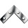 Flachwinkel L.75x75mm B.12mm S.1,5mm STA blau verz.VORMANN