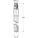 Schell Armaturenanschluss-Set M 8x1 10x450mm · chrom