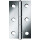 Scharnier H.50mm B.31mm S.1,2mm STA blau verz.gerollt,schmal VORMANN