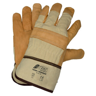 Handschuhe BIOWORKER Gr.10 naturfarben/braun EN 388 PSA II NITRAS