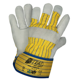 Handschuhe POSEIDON Gr.10 gelb/blau/grau EN 388 PSA II NITRAS