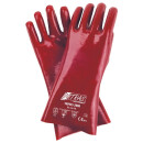 PVC-Handschuhe 160435 Gr.10 naturfarben/rot Baumwoll-Trikot m.PVC