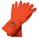 Chemiehandschuhe CHEM PROTECT Gr.7-11 orange EN 388,EN374...