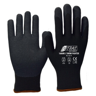 Kälteschutzhandschuh SNOW FIGHTER Gr.8-11 schwarz EN 388,EN 511 PSA II NITRAS