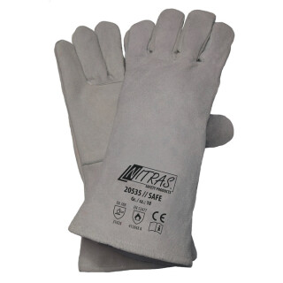 Schweißerhandschuhe SAFE Gr.9-11 grau EN 388,EN 12477 PSA II NITRAS