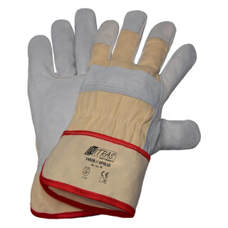 Handschuhe APOLLO Gr.8-12 naturfarben/grau EN 388 PSA II NITRAS