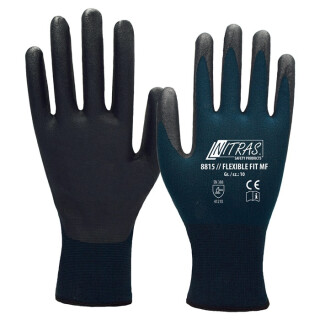 NITRAS-8815 Handschuhe FLEXIBLE FIT MF Gr.6-11 blau/schwarz EN 388 PSA II