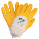 Handschuhe 03400 Gr.7-11 naturfarben/gelb EN 388 PSA II...