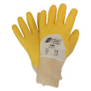 Handschuhe 3400X Gr.7-11 weiß gebleicht/gelb EN 388...