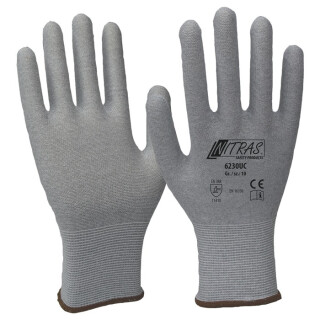 Handschuhe 6230UC Gr.5-11 grau EN 388,EN 16350 PSA II NITRAS