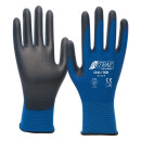 NITRAS-6240 Handschuhe Skin Gr.5-11 blau/schwarz EN 388...