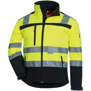Warnschutz-Softshelljacke MOTION TEX VIZ Gr.XS-XXXXXL neongelb/schwarz