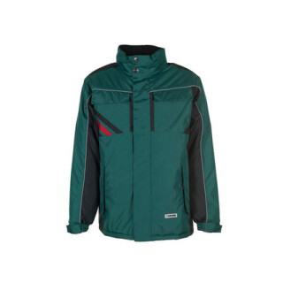Planam Highline Winterjacke | Farbe grün/schwarz/rot
