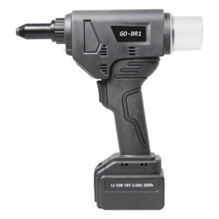Goebel Akku-Tool GO-BR1 für Blindnieten 2xLi-Ion Akku 2.0Ah 36Wh + Ladegerät und Koffer