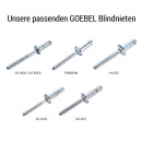 Goebel Akku-Nietgerät GO-BR2 für Blindnieten 2xLi-Ion Akku 2.0Ah 36Wh + Ladegerät und Koffer