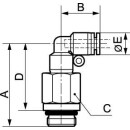 CONEX®  90°-Winkelstück mit langem...