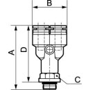 CONEX® Y-Stück mit zylindrischem...