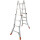 MONTO® Höhenverstellbare Sprossen-Gelenkleiter 4x4 Sprosen TeleMatic®