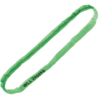 Feldtmann® Rundschlinge, WLL 2000 kg, GRÜN EINFACHMANTEL, SF 7 1 2 Meter TECTOR®