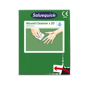 Cederroth 20 x Salvequick Wundreiniger 11x12 cm