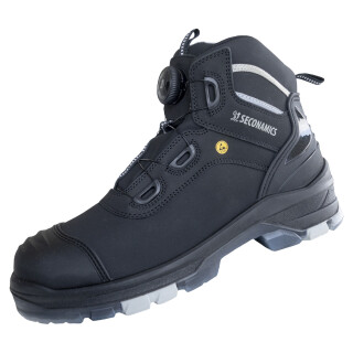 Nitras 7220 Ultimate Step Mid Fit schwarz, Sicherheitsstiefel, halbhoch, S7S CI FO SC