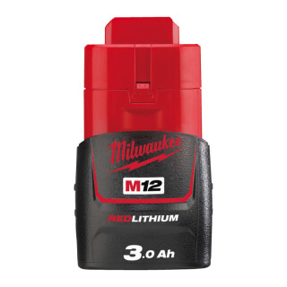 Milwaukee 12V Akku M12 B3 3.0AH XXX, Red Li-Ion