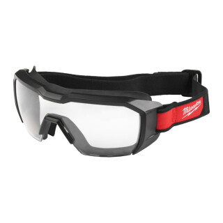 Milwaukee Niedrig-Profil-Vollsichtbrille belüftet, klar
