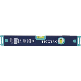 Wasserwaage 100cm Alu blau, Magnet ± 0,5 mm/m TECWERK