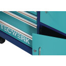Rollwerkbank PLUS 2.0 T Außen-B1090xT500xH1055mm Schubladenanzahl 7 30 kg 500 kg TECWERK