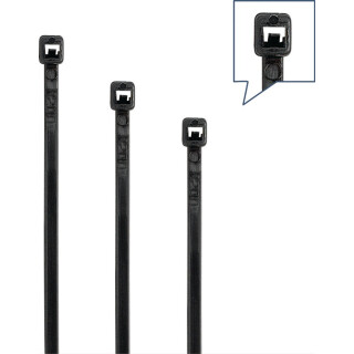 Kabelbinder Polyamid 6.6 schwarz 100St./Btl.