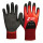 Nitras Ultimate Grip Montagehandschuhe, zweifach beschichtet, schwarz-rot