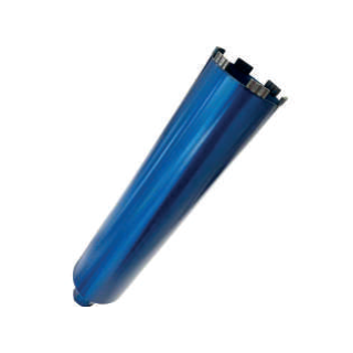 Clever-Diamond Trockenbohrkrone für Mauerwerk, Ziegel und Beton, 56700,  68 x 3,5 x10 x 400mm blau-metallic