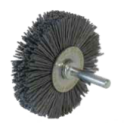 Gebrax Nylon-Schaftrundbürsten GB 808, 120 Korn