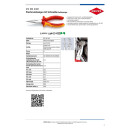 Flachrundzange DIN ISO 5745 L.160mm flach/rund ger.Mehrkomp.-Hülle VDE KNIPEX