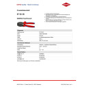 Aderendhülsencrimpzange PreciForce® L.220mm 0,25-6 (AWG 23-10) mm² brün.