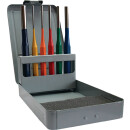 Splintentreibersatz 6tlg.3-4-5-6-8-10 mm mehrfarbig Metallkassette PROMAT