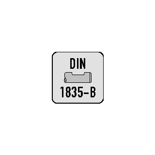 Bohrnutenfräser DIN 844 Typ W D.2mm HSS-Co8 Weldon Z.3 kurz PROMAT