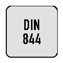 Bohrnutenfräser DIN 844 Typ W D.3mm HSS-Co8 Weldon Z.3 kurz PROMAT