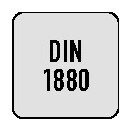 Walzenstirnfräser DIN 1880 TypN D.80mm HSS-Co5 TiCN Z.10 PROMAT