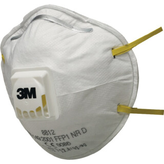 Atemschutzmaske 8812 FFP1 NR D m.Ausatemventil 10St./KT 3M