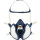 Farbspritzmaske 4255+ EN 405:2001+A1:2009 FFA2 P3 RD einzeln verp.3M