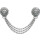 Löwenkopfkette SAMUEL L.ca.32cm silber Messing,vern.FHB