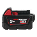 Milwaukee M18B5 Akku 5.0AH, Red Li-Ion