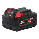 Milwaukee M18B5 Akku 5.0AH, Red Li-Ion